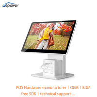 Terminal de point de vente Jepower 15,6 pouces AHD16 Android 11, caisse enregistreuse de supermarché, imprimante thermique 58 mm, tout-en-un tactile, 2+16 Go, quad-core