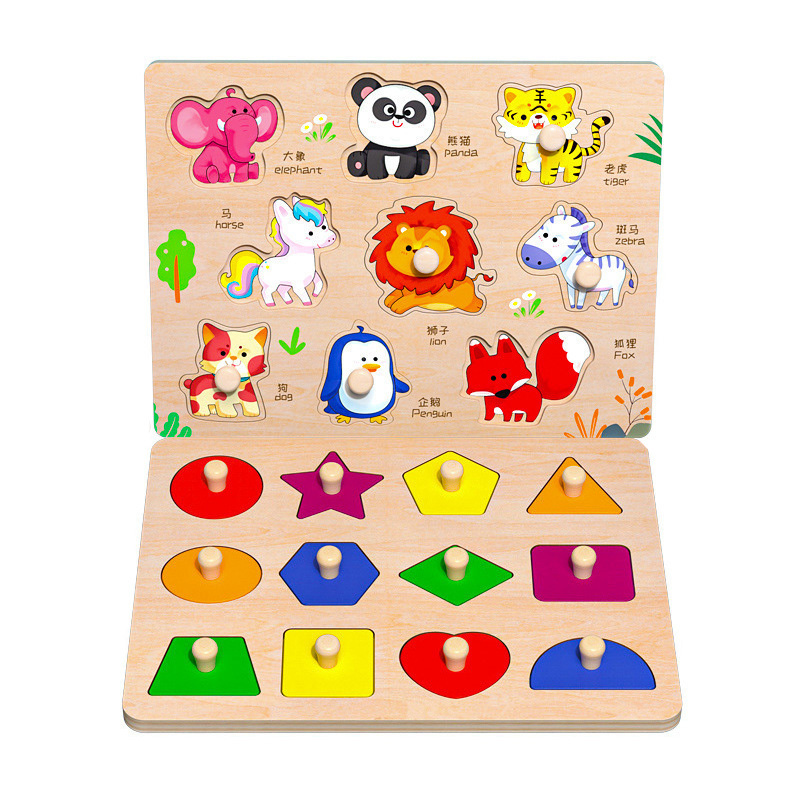 COMMIKI Wooden Educational Toys Learning Baby