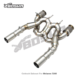 Sistema de Escape OEM Boska para Mclaren 720S Spider/Coupe 4.0T 2017-2019, Tubo Recto de Acero Inoxidable para Auto de Calle, Silenciador Catback - Product Image 6