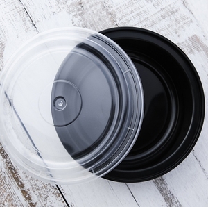 Eco Friendly Disposable PP Plastic Round Food Container with Lid <b>Microwave</b> Safe Portion Control Meal Prep Bowl <b>Storage</b> Case - Product Image 3