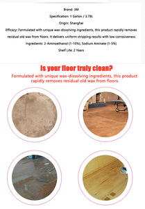 Dissolvant de revêtements de sol transparent FZR 3M Speed, 3,78 L, dissout les taches, durée de vie de 2 ans, durcissement en 24 heures, adhésifs pour le travail du bois - Product Image 5