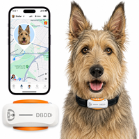 Traceur GPS intelligent pour animaux de compagnie, étanche en silicone, suivi de localisation en temps réel, suivi d'activité, diagnostic IA, longue durée de vie de la batterie