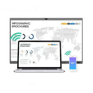 Tableau blanc interactif intelligent de 65 pouces avec écran tactile 20 points, résolution <span class=keywords><strong>4K</strong></span>, panneau DLED, montage mural - Product Image 2