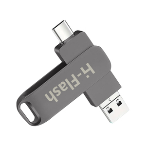 ไดรฟ์ USB มือถือสำหรับ <span class=keywords><strong>iPhone</strong></span> ขายส่งแฟลชไดรฟ์ USB โลหะแบบ dual-Function 16GB 32GB 64GB 128GB แฟลช USB โลหะหมุนได้256GB - Product Image 2