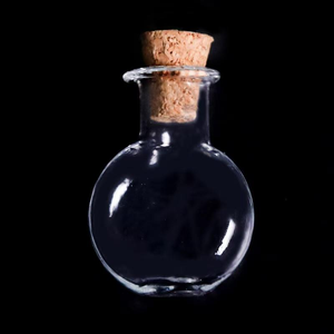 Prix de liquidation, vente en gros à bas prix de bouteilles à vœux irrégulières, bouteilles en verre avec bouchon en liège et bouteilles en forme de cœur. - Product Image 6