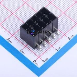 JL15EDGRHC-35005B02 Plug-in Terminal Block Bent Lead Through Hole,P=3.5mm Board-to-Board / Socket - Closed 2x5P 3.5mm Black - Product Image 1