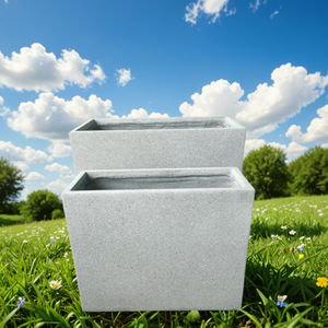 Vasi Quadrati in <span class=keywords><strong>Pietra</strong></span>, <span class=keywords><strong>Fioriera</strong></span> in <span class=keywords><strong>Pietra</strong></span> Fibrosa - Product Image 4