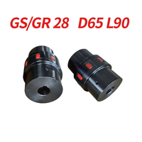 Accouplement Flende XL D65 L90 GR/GS28 Moteur Vis à Billes Mâchoire Araignée Prune Acier Coupleur D'arbre Accouplement Flexible