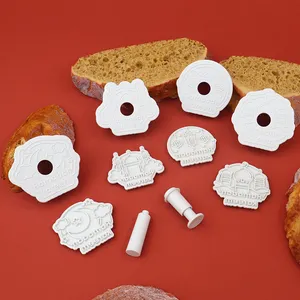 2024 nướng khuôn nhựa Cookie cutter các loại khác nhau của mùa xuân Cookie cutter khuôn mẫu bánh trang trí công cụ lâu đài mùa xuân khuôn