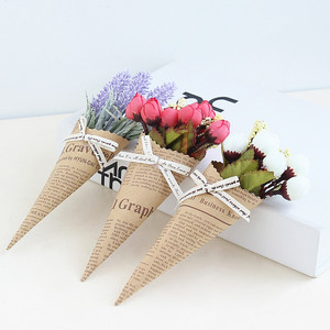 ดอกไม้ประดิษฐ์ DREA Creative Mini Garden Simulation ช่อดอกไม้แบบหนังสือพิมพ์ สำหรับตกแต่งบ้านและเป็นของขวัญ - Product Image 3