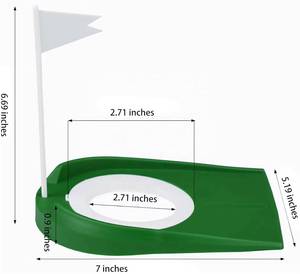 Coppa da Putting Portatile con Bandiera, Ausilio per l'Allenamento del Golf, Adatta per Putting Indoor e Outdoor, Giochi per Bambini - Product Image 6