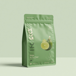 מותאם אישית למינציה שקית רוכסן למינציה שקית רוכסן שטוח תחתון מזון ירוק תכונות אבטחה עבור מזון בריא oem זמין - Product Image 3