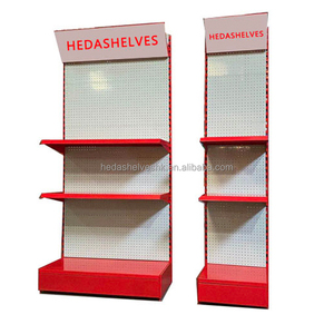 Blue Color Exhibition Display Stand Retail Display Racks Grocery Gondola Shelving - Product Image 2
