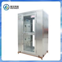 Cabine de douche à air industriel multi-personnes en acier inoxydable avec filtre HEPA et interverrouillage automatique – Nouveauté