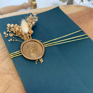 Biglietto d'invito personalizzato di lusso in carta con busta e sigillo, biglietti di auguri <span class=keywords><strong>per</strong></span> <span class=keywords><strong>matrimonio</strong></span> - Product Image 2