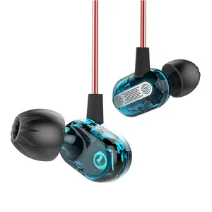 KZ ZSE耳机带麦克风双驱动入耳式耳机音频监听耳机隔音耳机HiFi音乐运动耳机