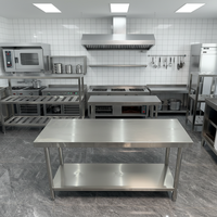 Table de préparation alimentaire en acier inoxydable 36 x 72 avec évier, table de travail mobile pliable pour utilisation dans les restaurants