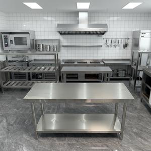 Mesa de Preparación de Alimentos de Acero Inoxidable de <span class=keywords><strong>36</strong></span> <span class=keywords><strong>x</strong></span> <span class=keywords><strong>72</strong></span> con Fregadero, Mesa de Trabajo Móvil Plegable para Uso en Restaurantes - Product Image 1