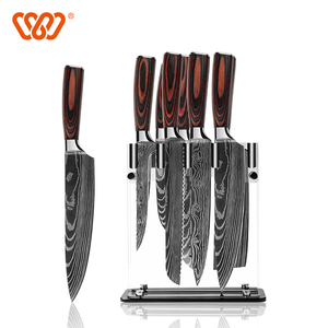 Professional Japanese High Carbon Steel 5Cr15mov Blade. Ergonomic comfort <strong>Woden</strong> Handle Set Knife <strong>Kitchen</strong> - Product Image 5
