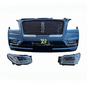 Pour <span class=keywords><strong>Lincoln</strong></span> <span class=keywords><strong>Navigator</strong></span> 2018-2023 Pare-chocs complet, phares, ventilateur, radiateur, capteur de stationnement, faisceau de câblage, pare-chocs avant de haute qualité - Product Image 1