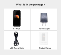 Kingtop PDA portable haute précision Android 12.0 avec WiFi, mémoire 64 Go, étanche IP67, scanner laser, NFC, lecteur de codes-barres 2D