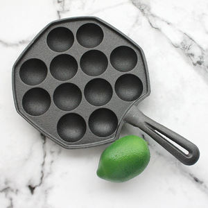 Mini <span class=keywords><strong>molde</strong></span> para panqueques holandés de hierro fundido portátil para hornear Poffertjes - Product Image 6