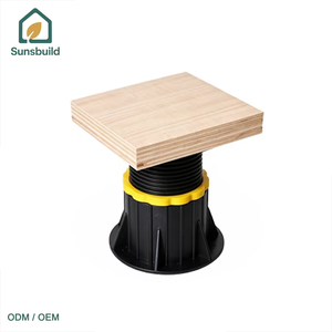 Sunsbuild Height Adjustable Plastic Pedestal Joist Support Heavy Duty <b>Decking</b> Support Pedestal for Outdoor Deck & Tile - Product Image 1