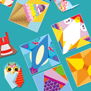 <span class=keywords><strong>Jeu</strong></span> de Puzzle <span class=keywords><strong>Origami</strong></span> coloré papier plié fait à la main impression couleur Double face boutures de papier anglais <span class=keywords><strong>Origami</strong></span> - Product Image 5