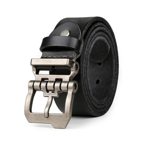 Cinturón ajustable, capa de cabeza de cuero vintage, cinturón con hebilla de PIN creativo, logotipo impreso, cinturones de cuero genuino de Pakistán - Product Image 3