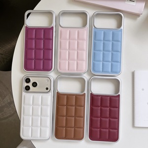 Funda de Teléfono Móvil de Moda en Cuero PU Anti-Caídas, con Parachoques de TPU y PC, Cubierta Acrílica para <span class=keywords><strong>iPhone</strong></span> 18 Pro Max 17 16 15 14 <span class=keywords><strong>13</strong></span> - Product Image 1