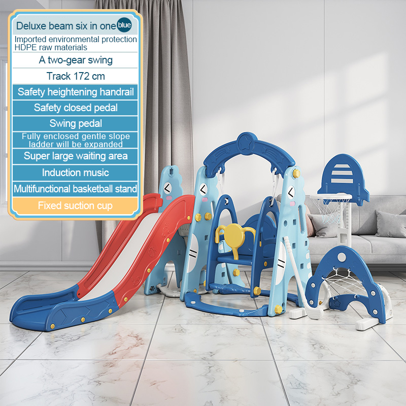 Dinosaur six-in-one expansion suction cup (blue)