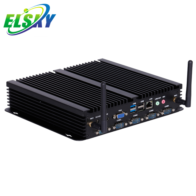 ELSKY Industrial PC with CPU 5th Generation Broadwell Core I5 5200U 5300U DDR3 Max 8GB RAM Memory IPC6000