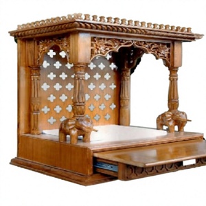 Indian Teak Temple Pooja <b>Mandir</b> for Home Best Wooden Carved Temples for Home Latest Designs Wooden Pooja <b>Mandir</b>/Temple - Product Image 1