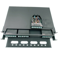 1U LC Slide 19 pouces 24F Cassette MPO/MTP modulaire fibre optique panneau de brassage montage en rack pour équipement optique