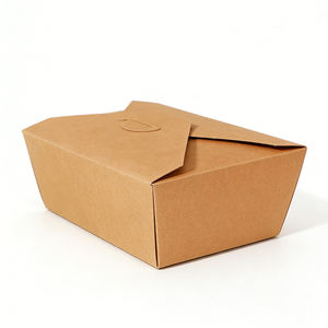 Cajas de Papel Kraft para Empacar Alimentos para Llevar, Personalizadas, Desechables, para Alitas de Pollo, Hamburguesas y Papas Fritas - Product Image 4