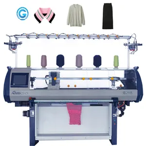 GSJX Fully Jacquard Automatic Sweater Weaving Machine for knitting hat scarf collar