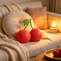 Balle anti-stress personnalisée fantaisie en forme de mini-fruits, jouet à presser en caoutchouc TPR fraise et pomme pour enfants, idéal comme cadeau