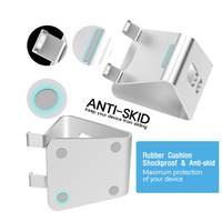 Soporte de Escritorio de Aluminio Estable y Antideslizante de Alta Calidad para Teléfonos Celulares, Compatible con iPhone, iPad Mini y Dispositivos de 4-10 Pulgadas