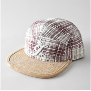 Casquette de <span class=keywords><strong>camping</strong></span> en coton à 7 panneaux avec broderie personnalisée de dessin animé, visière en daim, fermeture snapback plate, respirante, imperméable, unisexe, style vintage streetwear - Product Image 4