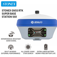 Station de base RTK GNSS Stonex S6II Lite avec 4G/Bluetooth/WiFi, indice de protection IP68, température de fonctionnement de -30 à 65°C