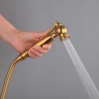 Kit de pulvérisation de bidet mural moderne en cuivre massif pour salle de bain, avec douchette à main et pulvérisateur de couches, facile à nettoyer
