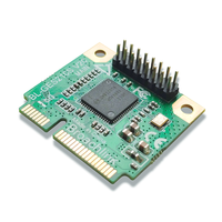 Pcie Mini Keandalan Tinggi Ke Port Sfp Tunggal Gigabit Ethernet Antarmuka Mini PCIE Kartu Jaringan NIC untuk Server