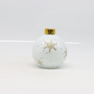 كؤوس زجاجية شفافة على شكل كرة عيد الميلاد، زجاجة نبيذ مع قش، أكواب مشروبات على شكل رجل الثلج - Product Image 5