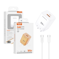 Somostel Universal Plug EU US Carregadores PD 35w Pengisi Daya Cepat dengan Kabel Data Gan Cargadores Untuk Ponsel Pengisian Cepat