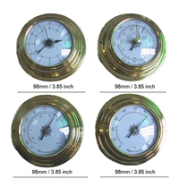 THBC9193 Copper-cased Mechanical Marine Weather Station Kit with Thermometer Hygrometer Barometer Timekeeping Function