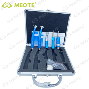 1 세트 키형 저속 2 개 주도 고속 및 컬러 치과 핸드피스 학생 키트 에어 터빈 콘트라 앵글 알루미늄 박스 - Product Image 5