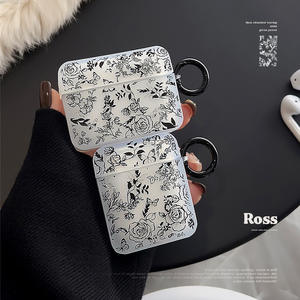 Carcasa de mariposa rosa de boceto asequible para <span class=keywords><strong>AirPods</strong></span> <span class=keywords><strong>Pro</strong></span> <span class=keywords><strong>2</strong></span> 1/<span class=keywords><strong>2</strong></span> 3 4 cubierta de auricular inalámbrico <span class=keywords><strong>Bluetooth</strong></span> hebilla antipérdida - Product Image 1