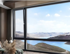 Ventanas abatibles con aislamiento térmico CERTIFICADO DE Canadá, <span class=keywords><strong>gafas</strong></span> triples, rotura térmica, ventanas de inclinación y giro de aluminio - Product Image 2