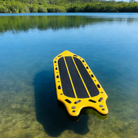 Planche de paddle gonflable grande taille Verda VD-SUP-033 18' Jaune PVC de qualité militaire avec noyau Drop Stitch 3 ailerons Tout usage Légère