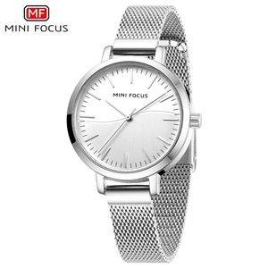Montre de luxe pour femme en gros, à quartz, bracelet en maille d'acier inoxydable, étanche, Relogio Feminino - Product Image 3